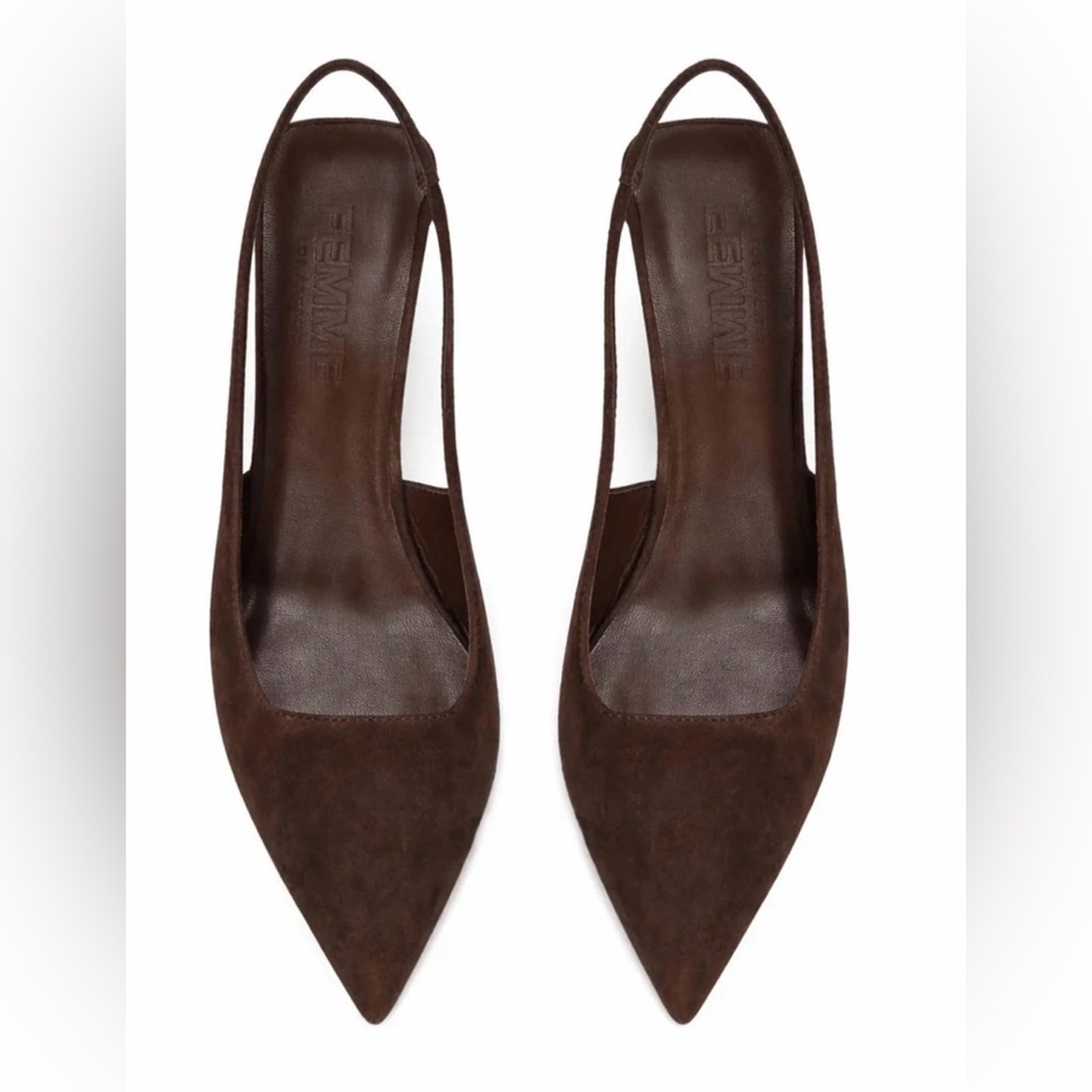 FEMME - G55 Slingback - Suede Coco - Picture 3 of 3